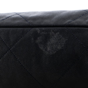 22 Chain Hobo Quilted Caviar Small