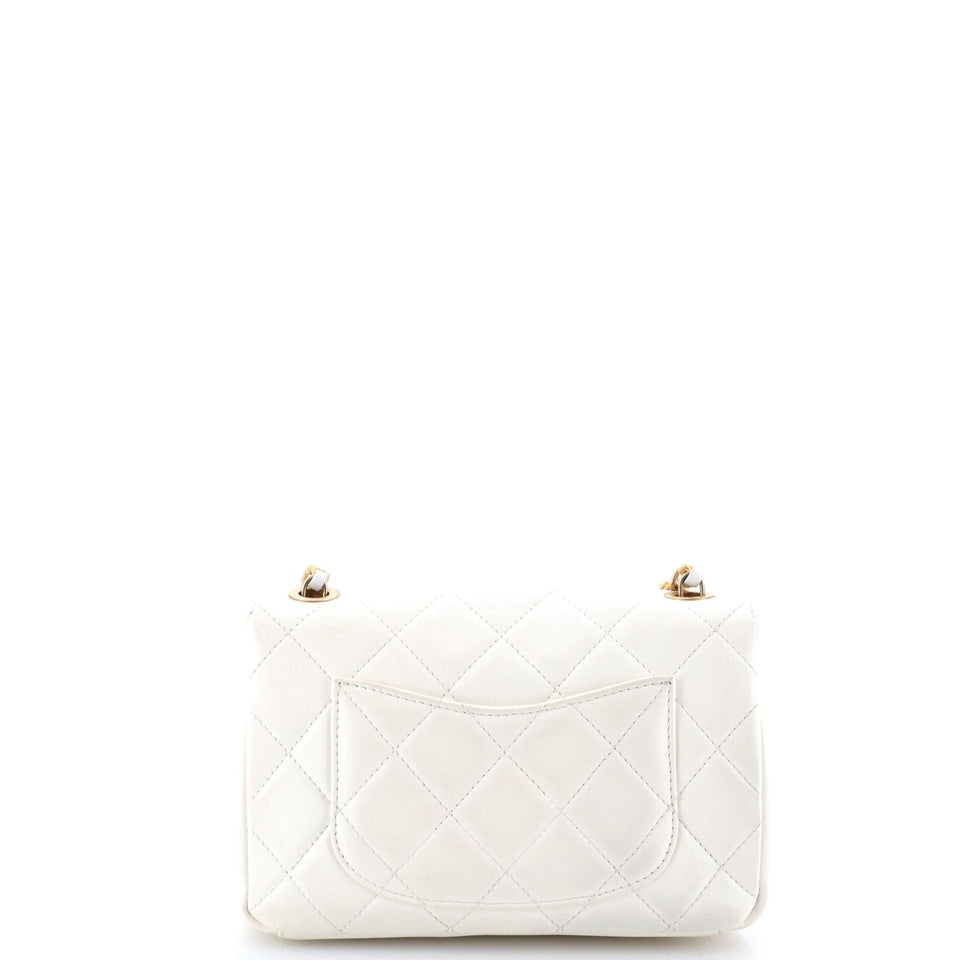 Paris Monaco Flap Bag Quilted Lambskin Mini