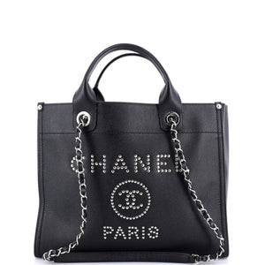 Deauville Tote Studded Caviar Small