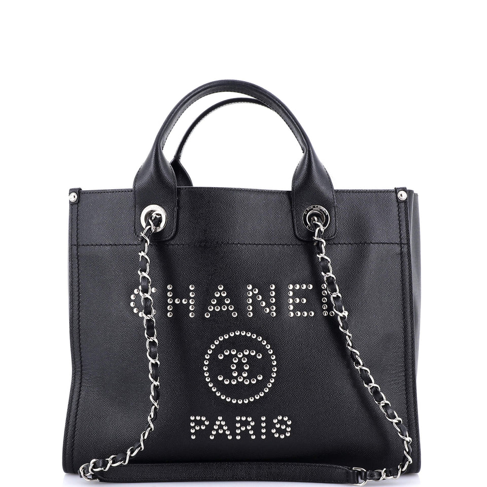 Deauville Tote Studded Caviar Small