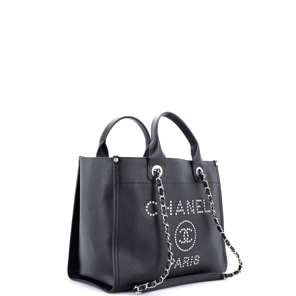 Deauville Tote Studded Caviar Small