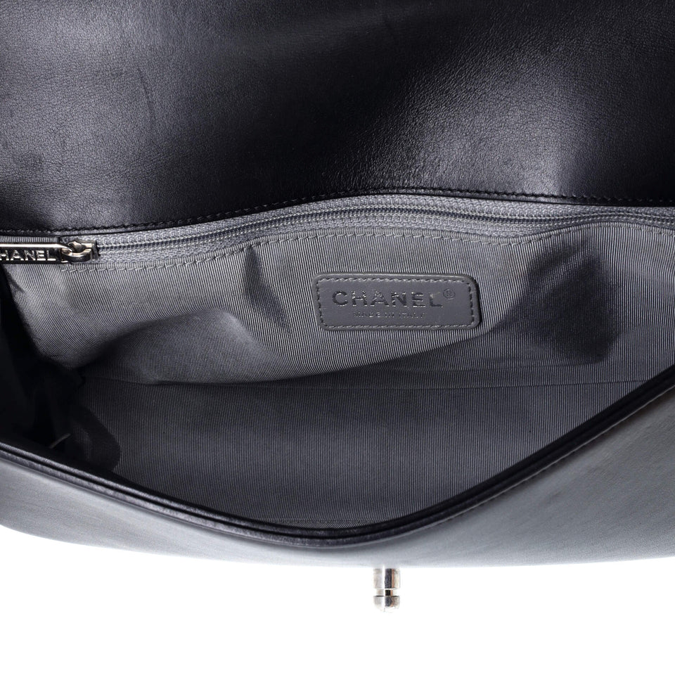 Boy Flap Bag Chevron Calfskin New Medium