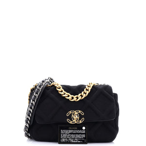 19 Flap Bag Quilted Jersey Medium
