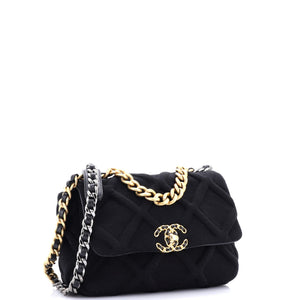 19 Flap Bag Quilted Jersey Medium