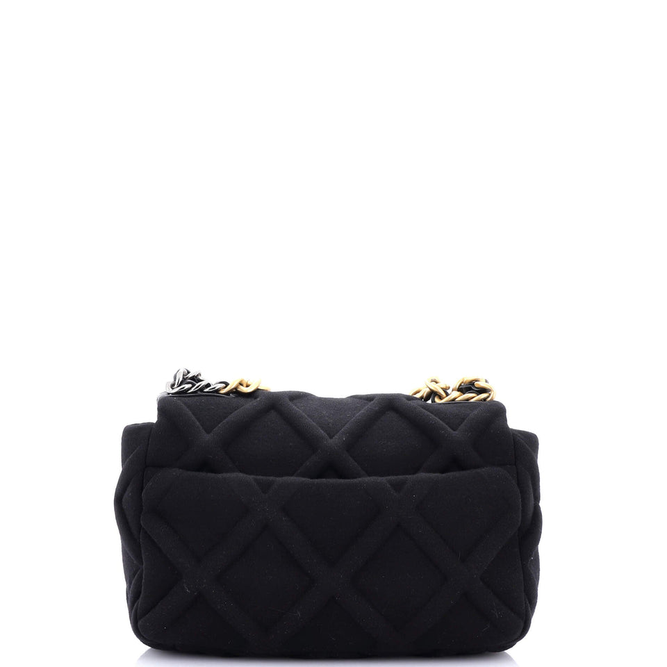 19 Flap Bag Quilted Jersey Medium