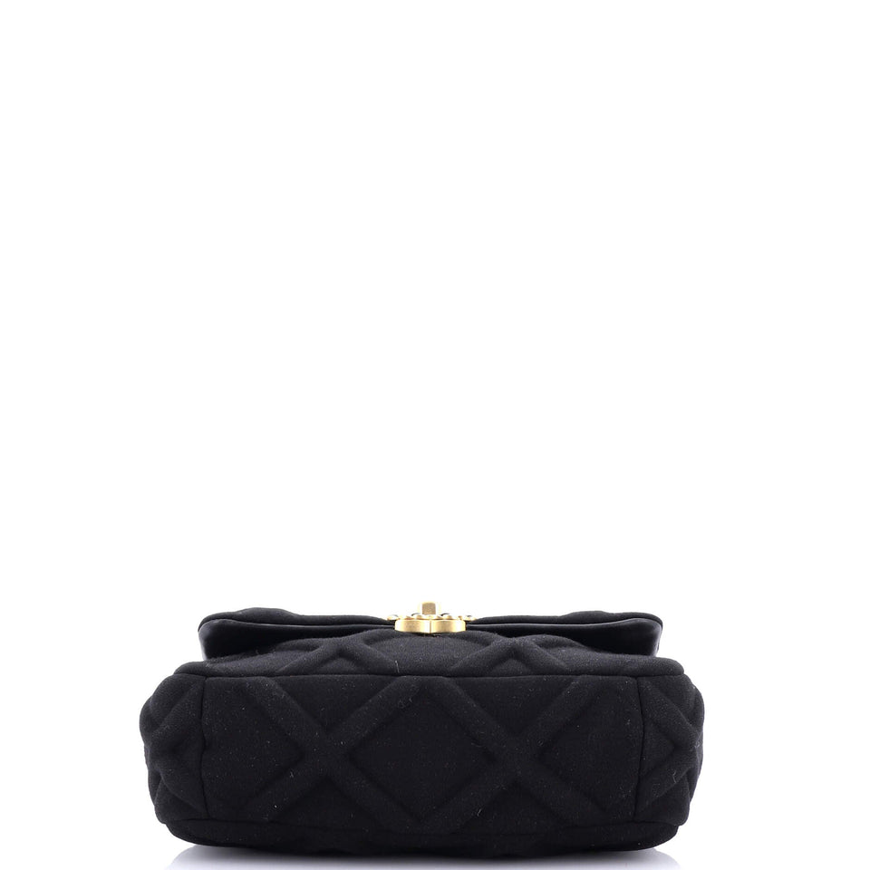 19 Flap Bag Quilted Jersey Medium