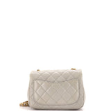 Pearl Crush Square Flap Bag Quilted Lambskin Mini