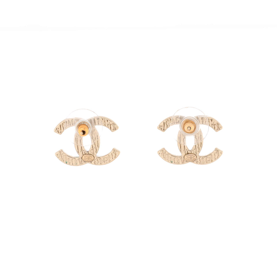 CC Stud Earrings Metal Small