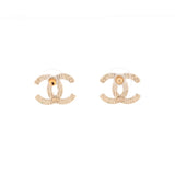 CC Stud Earrings Metal Small