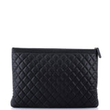 Boy O Case Clutch Quilted Caviar Large