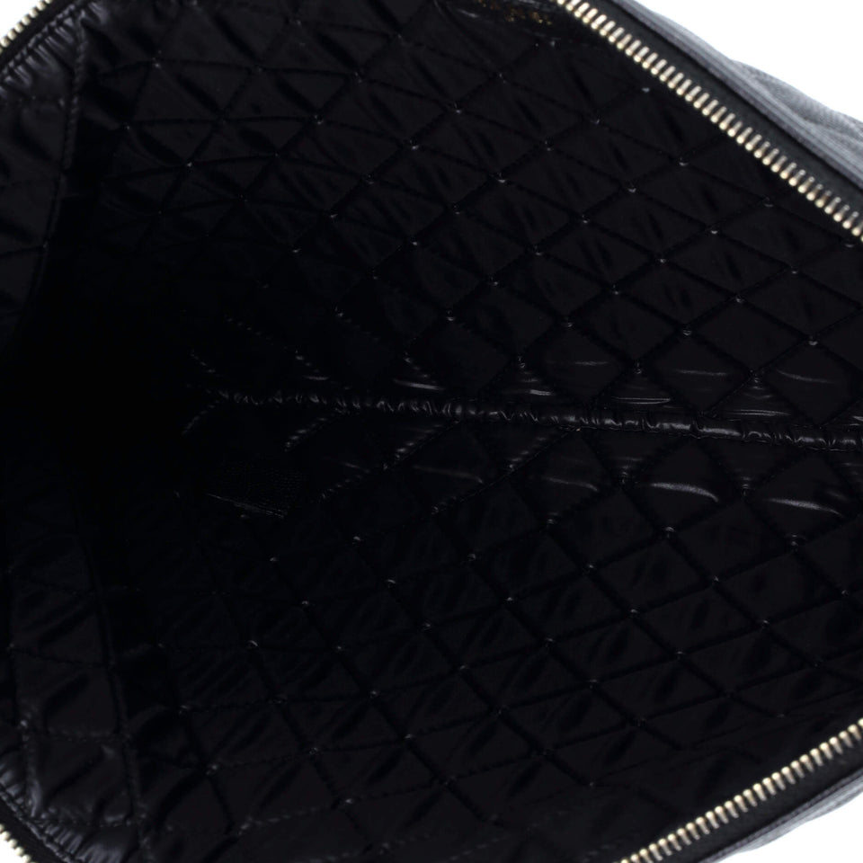 Boy O Case Clutch Quilted Caviar Large