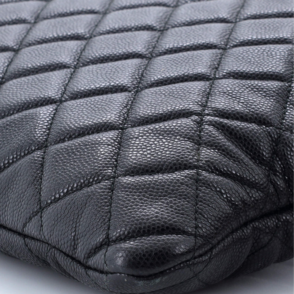 Boy O Case Clutch Quilted Caviar Large