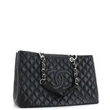 Grand Shopping Tote Quilted Caviar XL