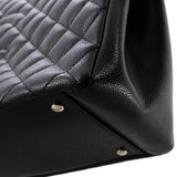 Grand Shopping Tote Quilted Caviar XL