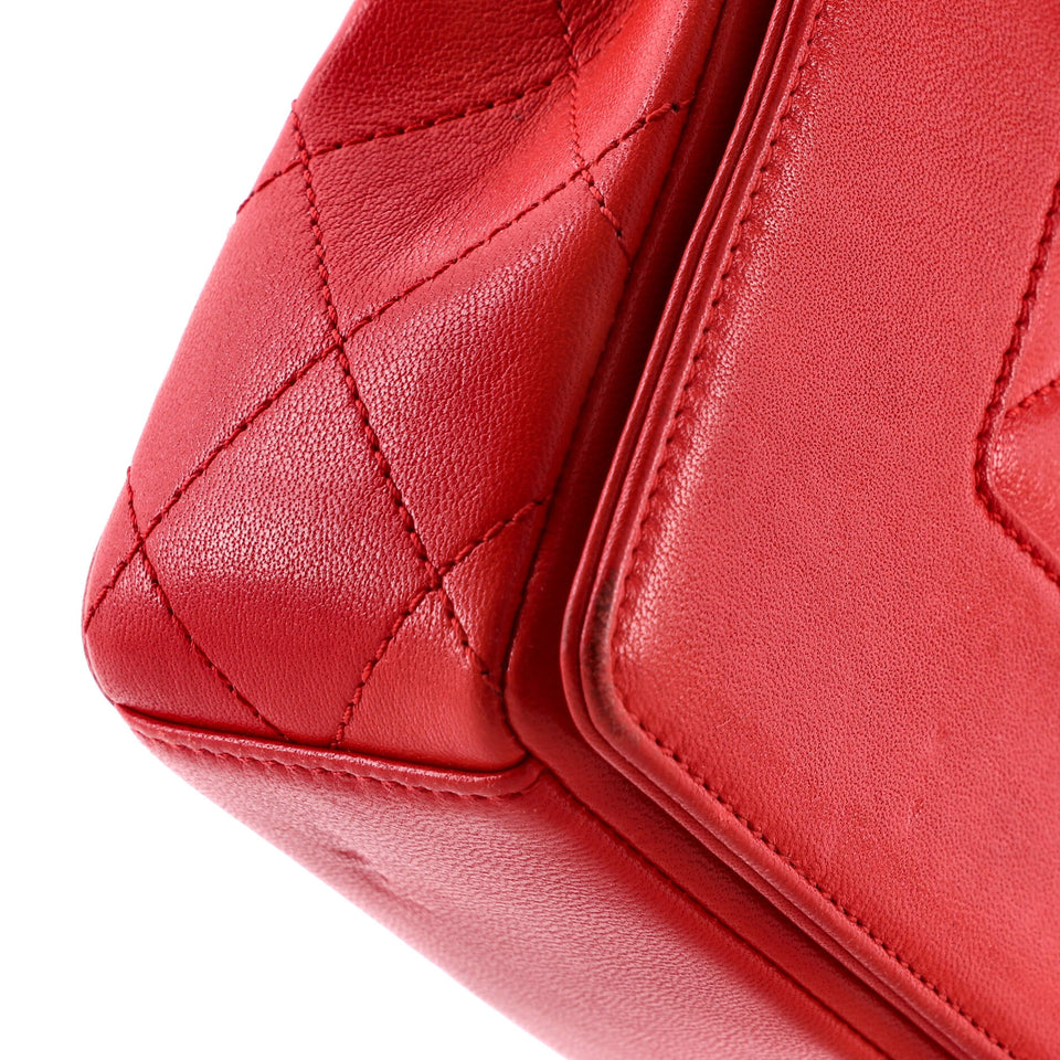 Mademoiselle Vintage Flap Bag Quilted Sheepskin Medium