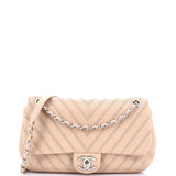 Stud Wars CC Flap Bag Studded Chevron Calfskin Small