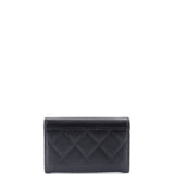 CC Box Flap Card Case Quilted Caviar