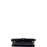 Boy Flap Bag Chevron Patent New Medium
