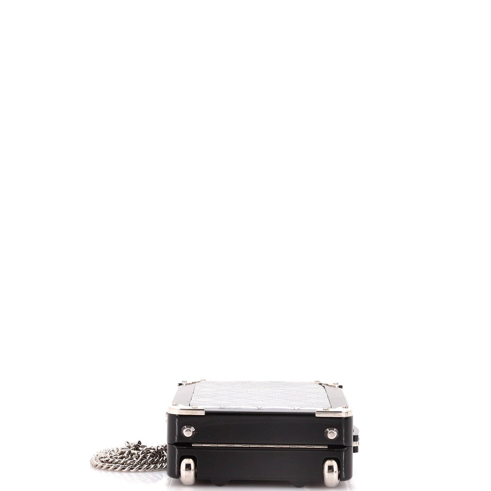 Trolley Minaudiere Plexiglass and Quilted Lambskin