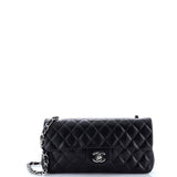 Classic Single Flap Bag Quilted Lambskin East West