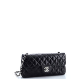 Classic Single Flap Bag Quilted Lambskin East West