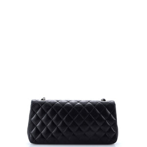 Classic Single Flap Bag Quilted Lambskin East West