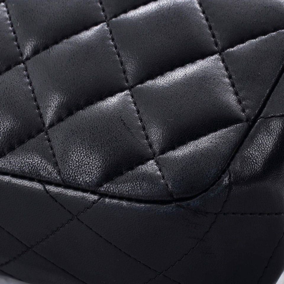 Classic Single Flap Bag Quilted Lambskin East West