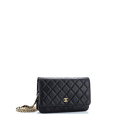 Wallet on Chain Quilted Caviar
