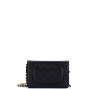 Wallet on Chain Quilted Caviar