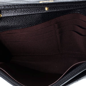 Wallet on Chain Quilted Caviar