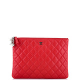 Cosmo Charms O Case Clutch Quilted Lambskin Medium