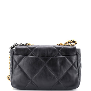 19 Flap Bag Quilted Leather Medium