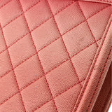Sunset On The Sea Flap Bag Quilted Caviar Medium