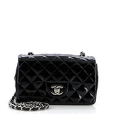 Classic Single Flap Bag Quilted Patent Mini