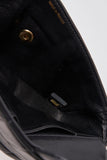 Chanel Black leather Chocolate Bar Flap Bag With 24K Gold Plated Hardware