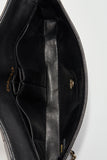 Chanel Black leather Chocolate Bar Flap Bag With 24K Gold Plated Hardware