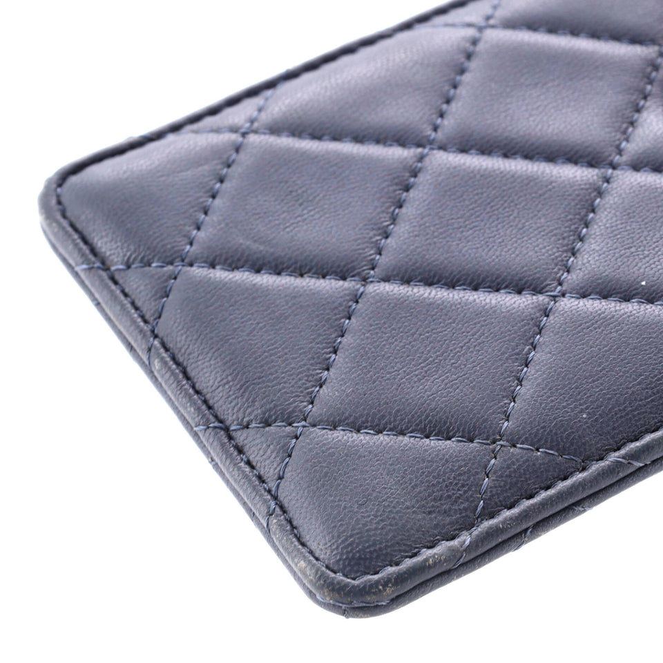 Pass Card Holder Quilted Lambskin
