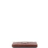 Trifold Classic Flap Wallet Quilted Lambskin