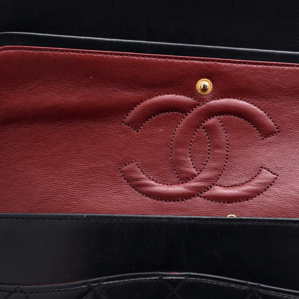 Vintage Classic Double Flap Bag Quilted Lambskin Medium