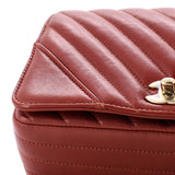 Statement Flap Bag Chevron Calfskin Mini