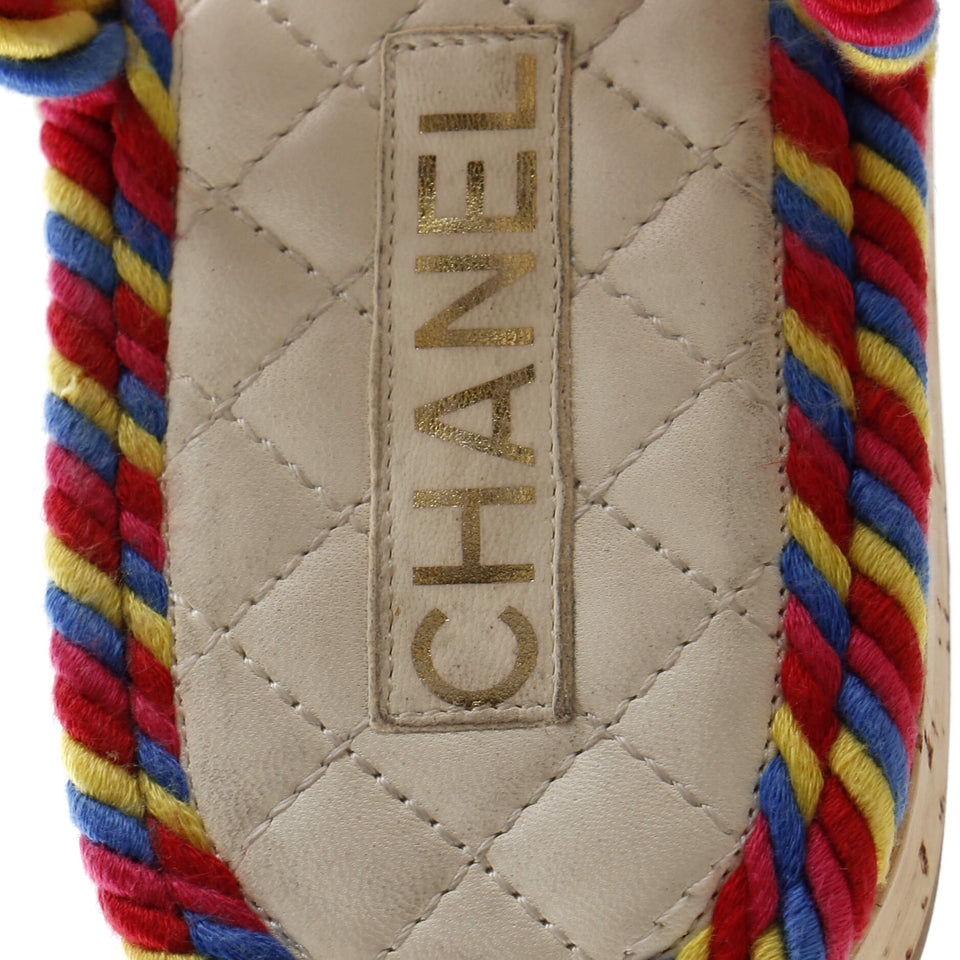 Women's Cord Velcro Dad Sandals Quilted Leather