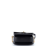 Moon Flap Messenger Bag Quilted Caviar Mini