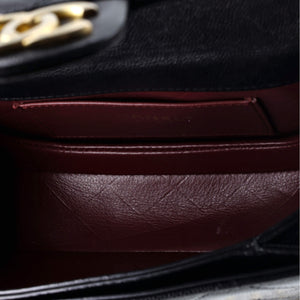 Moon Flap Messenger Bag Quilted Caviar Mini