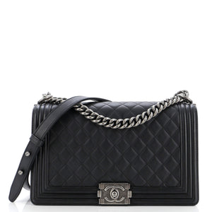 Boy Flap Bag Quilted Lambskin New Medium