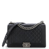 Boy Flap Bag Quilted Lambskin New Medium