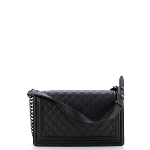 Boy Flap Bag Quilted Lambskin New Medium