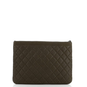 Boy O Case Clutch Quilted Caviar Medium