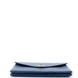 Coco Chevron Flap Clutch Stitched Calfskin