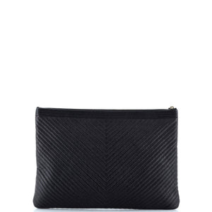 Boy O Case Clutch Chevron Caviar Large