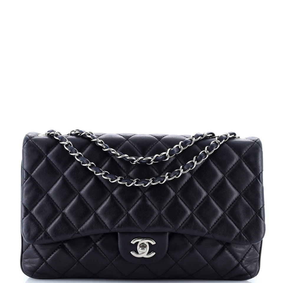 3 Flap Bag NM Quilted Lambskin Jumbo